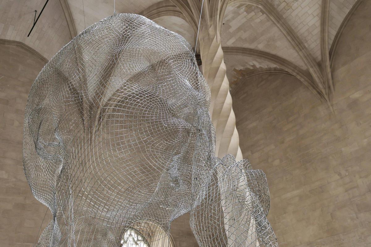 "Mirall" de Jaume Plensa, uno de los éxitos de la Lonja