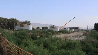 El viaducto de Béjar sigue creciendo entre las protestas de los vecinos de Lorca