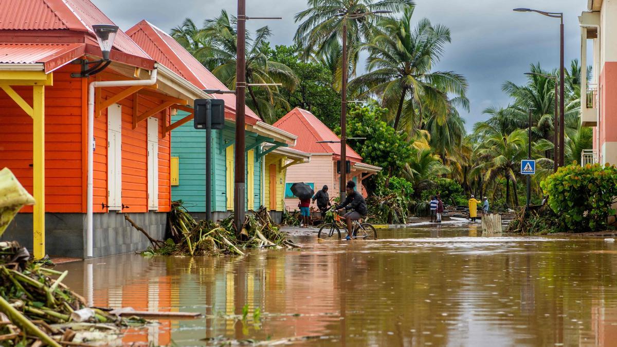 Inundaciones en Guadalupe tras el paso de 'Fiona'.