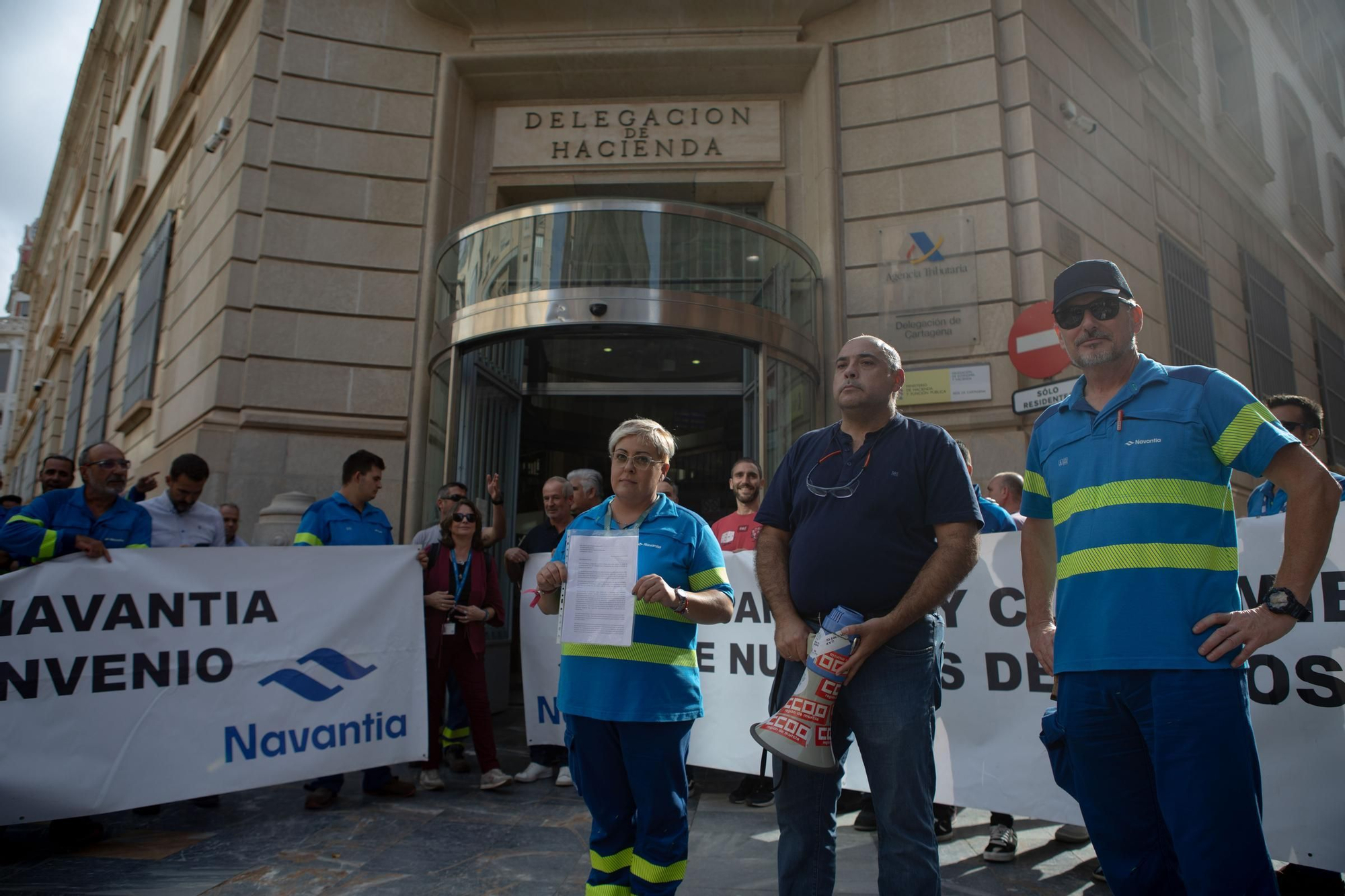 Protesta de los trabajadores de Navantia