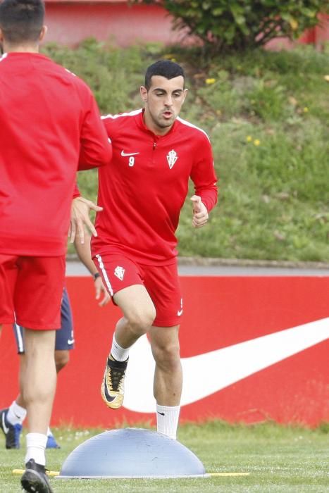 Entrenamiento del Sporting 03/10/2017