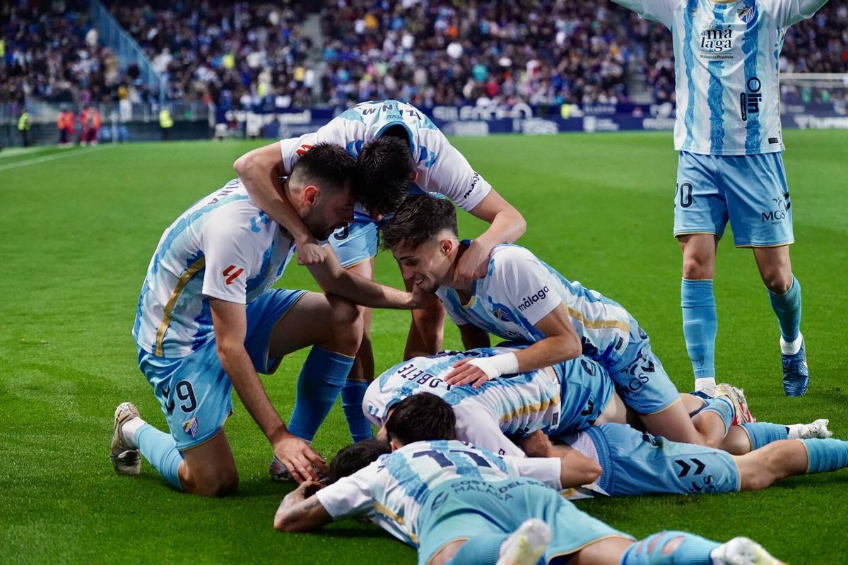 MLG 21-02-2025.-Partido de liga Hipermotion entre el Málaga CF y CD Tenerife.