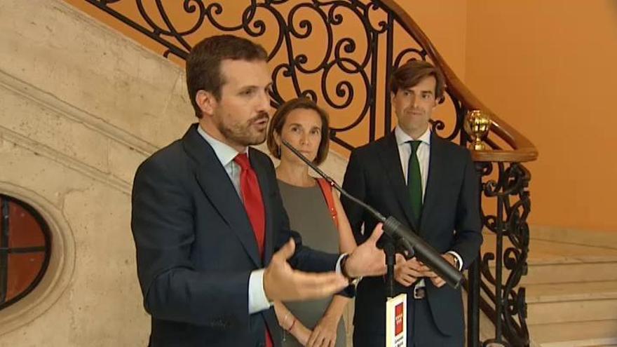 Casado reitera a Cs la idea de una alianza si hay elecciones