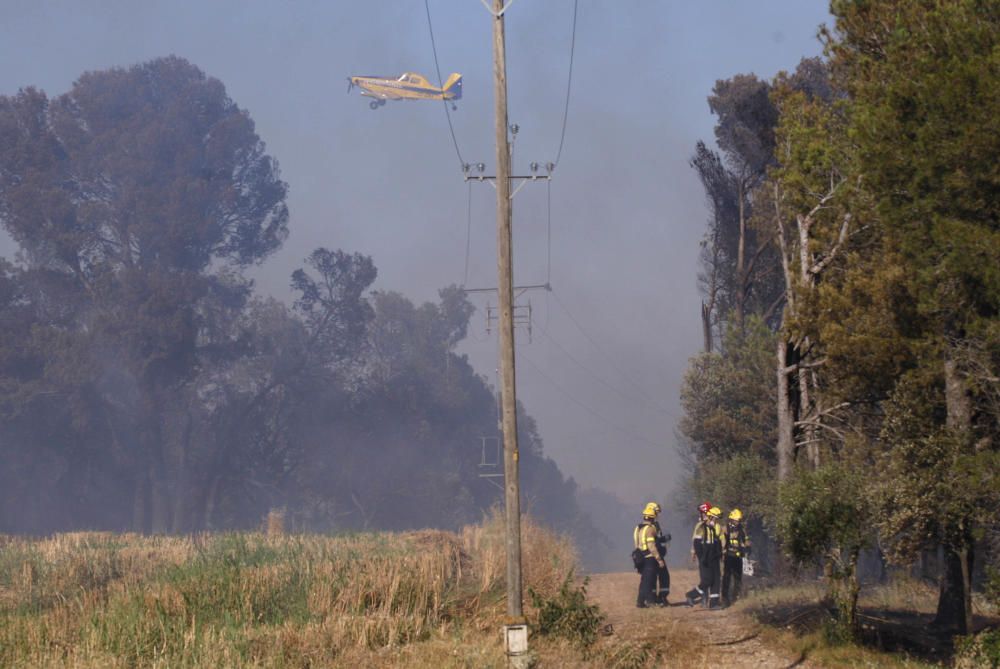 Extinció de l''incendi de Vilopriu 04/07/18