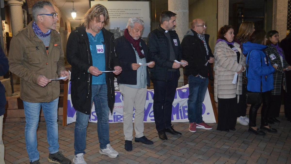 Concentración por el 25N del pasado año.