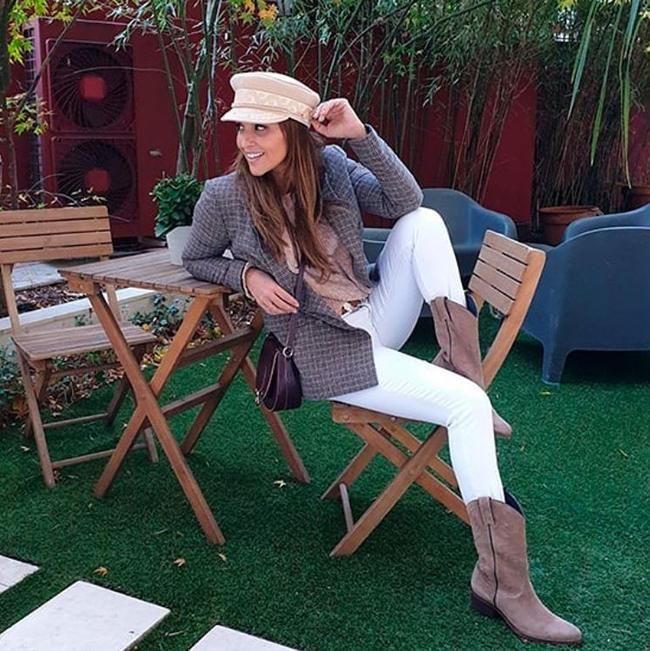 Paula Echevarría con pantalón blanco
