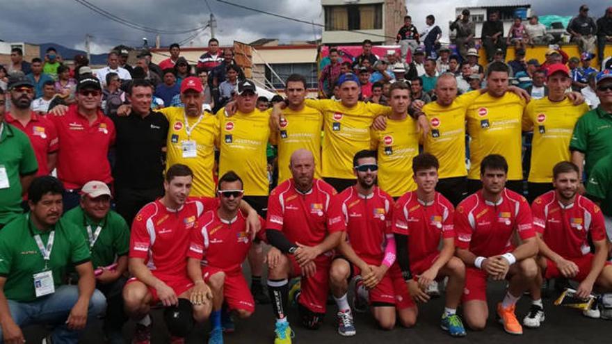 Els moments previs a la victòria més important en el Mundial de Colòmbia, la de la final de llargues contra Bèlgica.