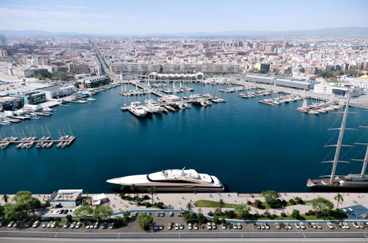 Panorámica de la Marina de València
