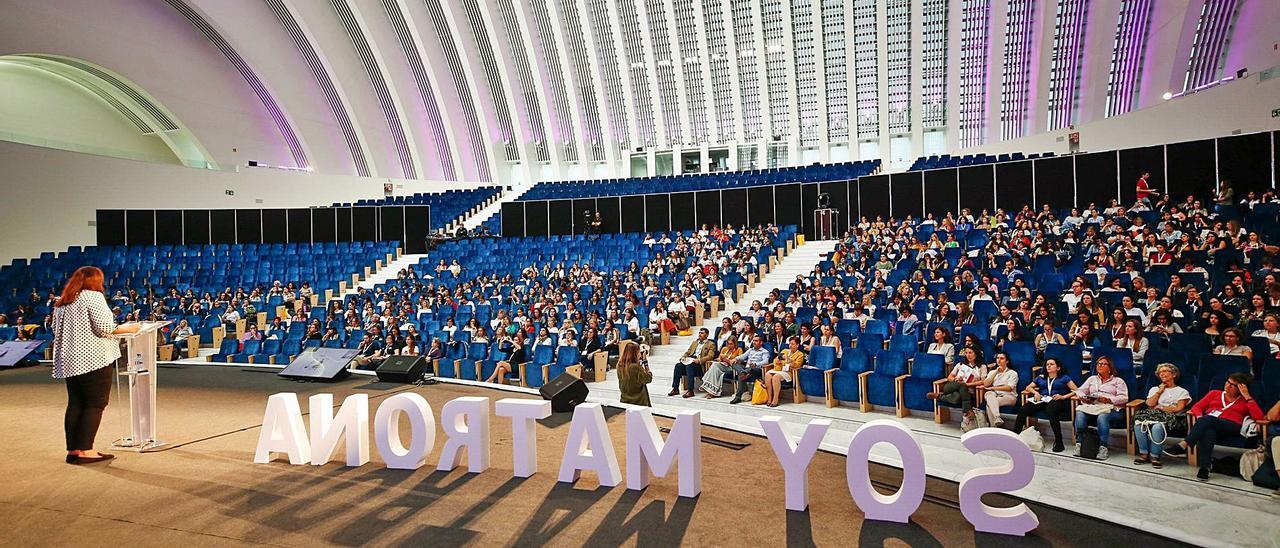Aspecto que presentaba el Calatrava durante un congreso de matronas en 2018. | LNE