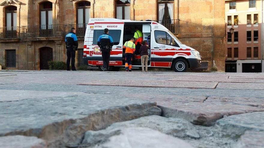 La plaza de la Catedral, &quot;tuercepiés&quot;