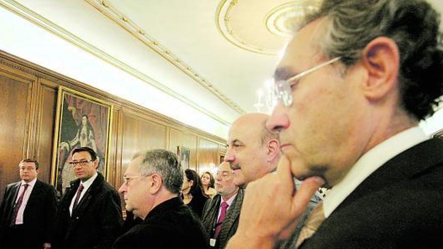 Los representantes de las empresas distinguidas ayer por el Club Asturiano de la Calidad.