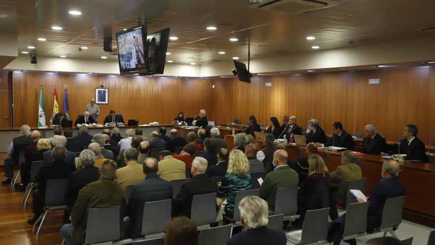 La sala durante el juicio del caso 'Astapa' en la Audiencia de Málaga.