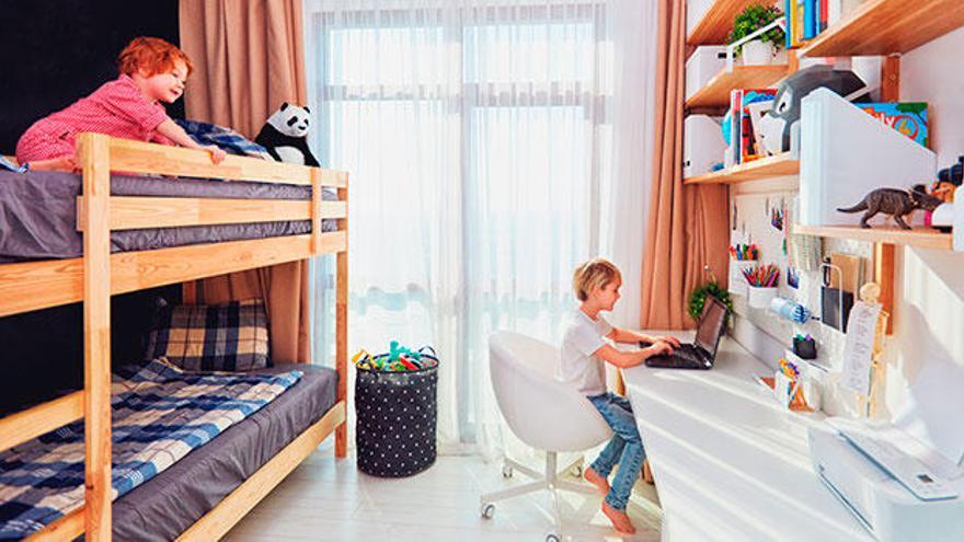 Trucos para aprovechar el espacio de habitaciones pequeñas para niños