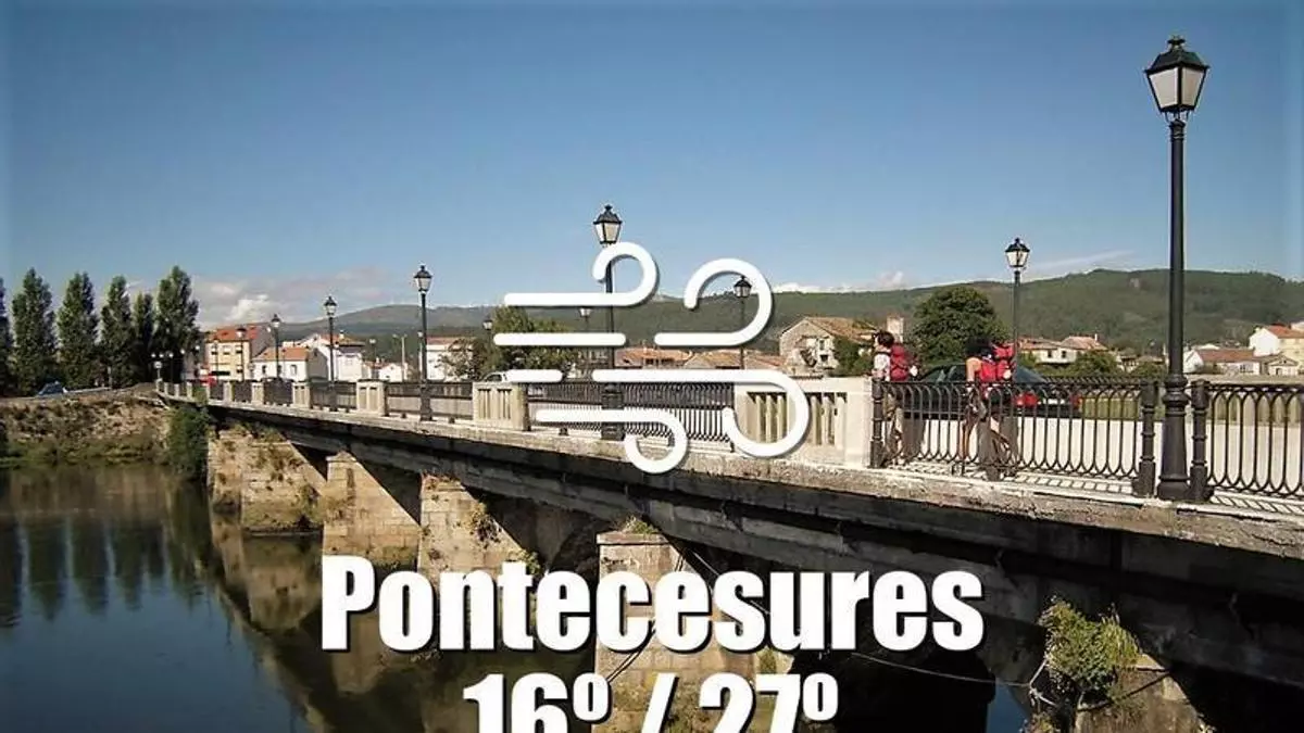 El tiempo en Pontecesures: previsión meteorológica para hoy, martes 15 de septiembre