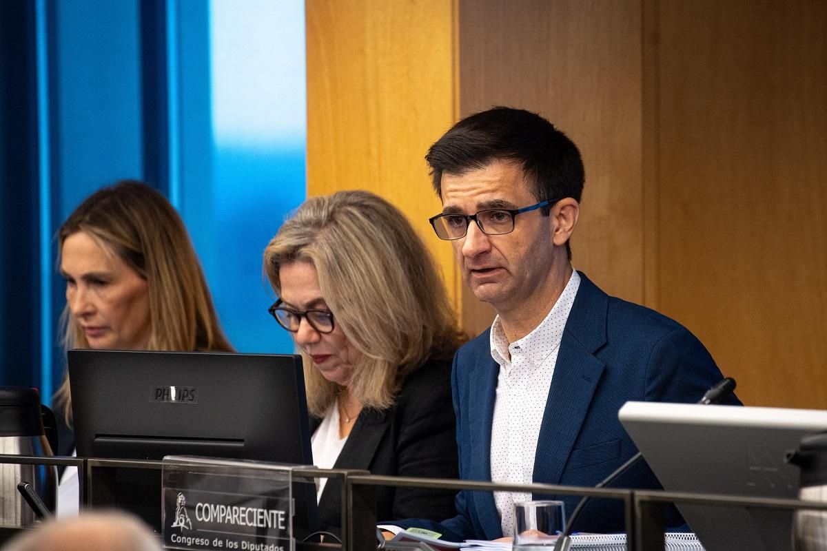 Pablo López, presidente de RTVE, en rueda de prensa