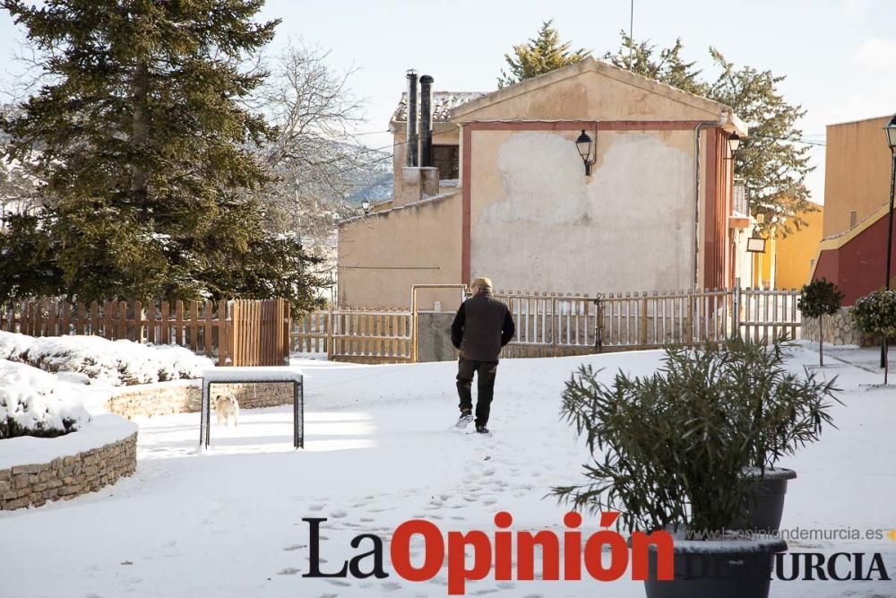 La nieve llega a las pedanías de la comarca del No