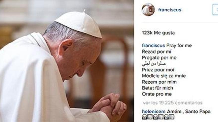 El Papa arriba a Instagram amb el nom de &#039;Franciscus&#039;