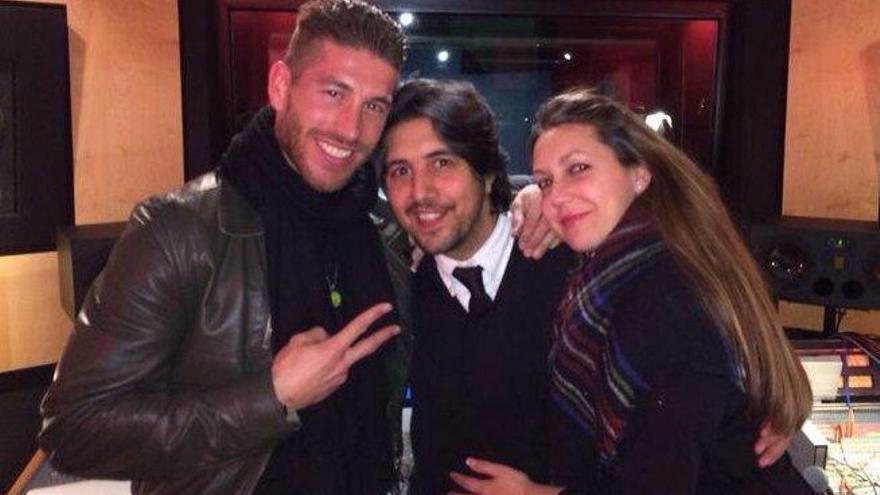 Sergio Ramos, Julio Jiménez y Niña Pastori.