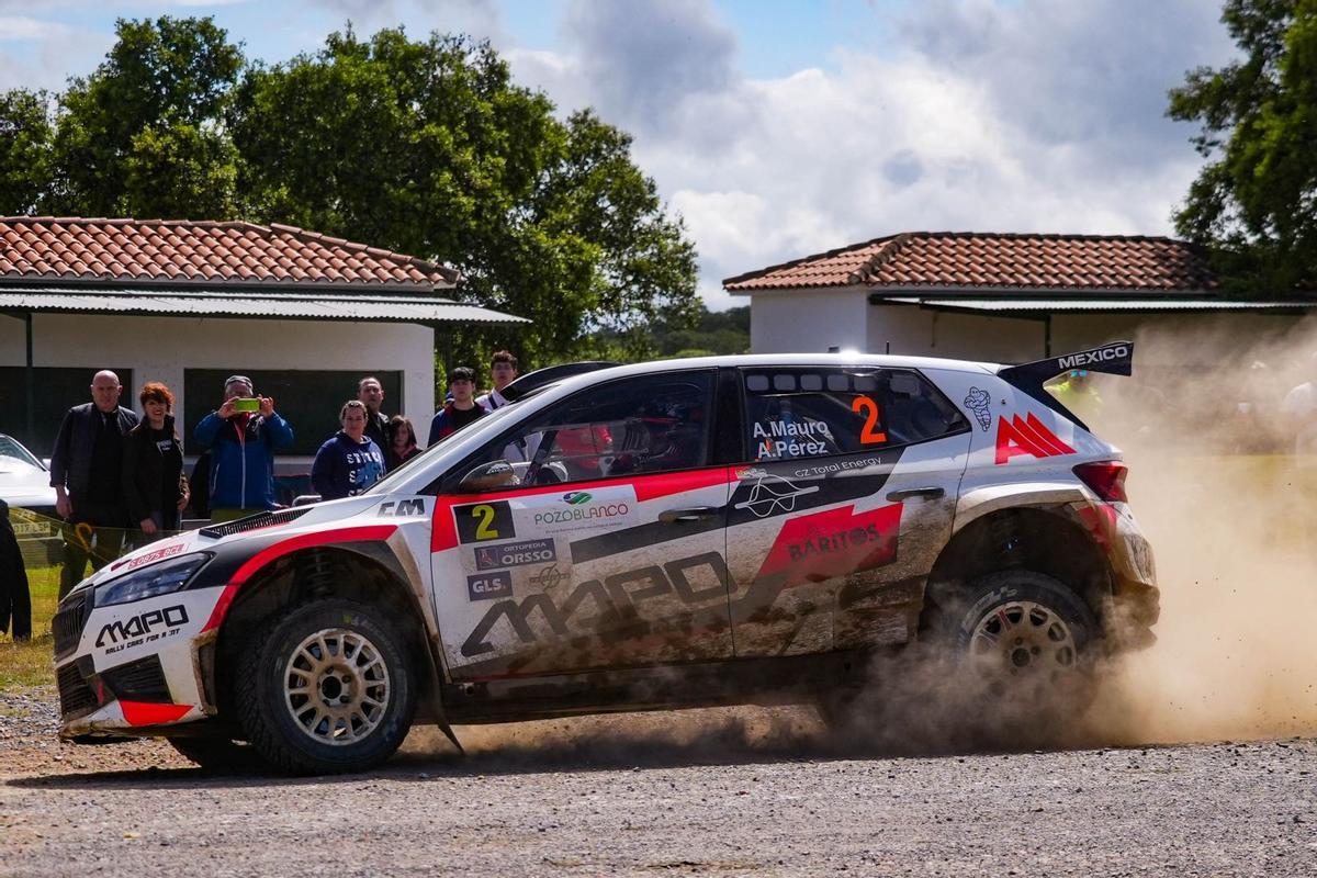 Alejandro Mauro, en la pasada edición del Rallye de Pozoblanco.