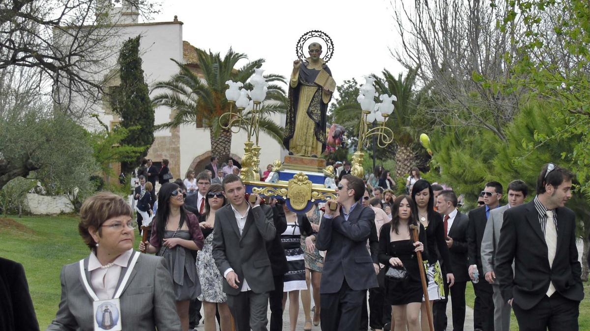 El lunes será la procesión desde la iglesia de San Bartomeu hacia la ermita.