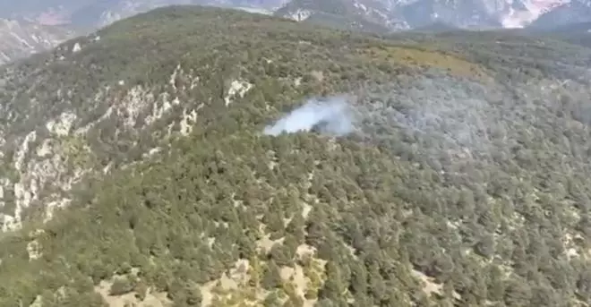 Incendi a Trejuvell, a les Valls d'Aguilar