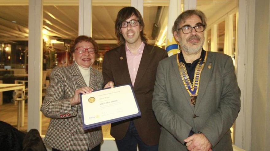 El Rotary Club Blanes lliura el Premi Paul Harris a Aitor Roger