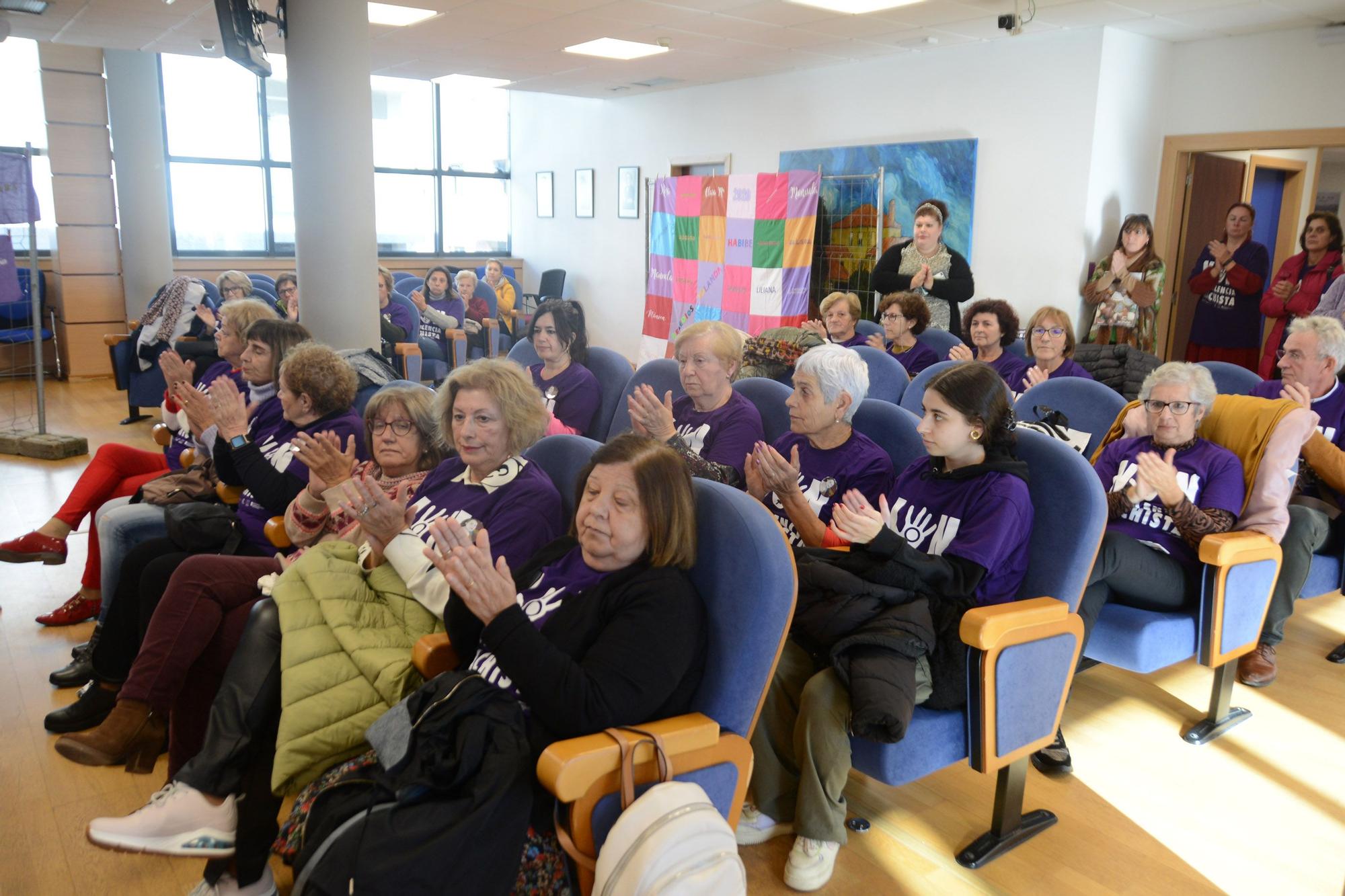 La celebración del Día Internacional contra las Violencias Machistas en Moaña