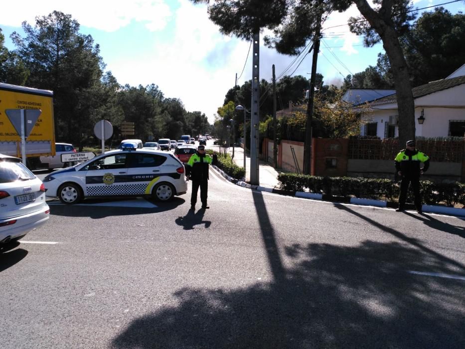 Espeluznante incendio en el polígono Fuente del Jarro