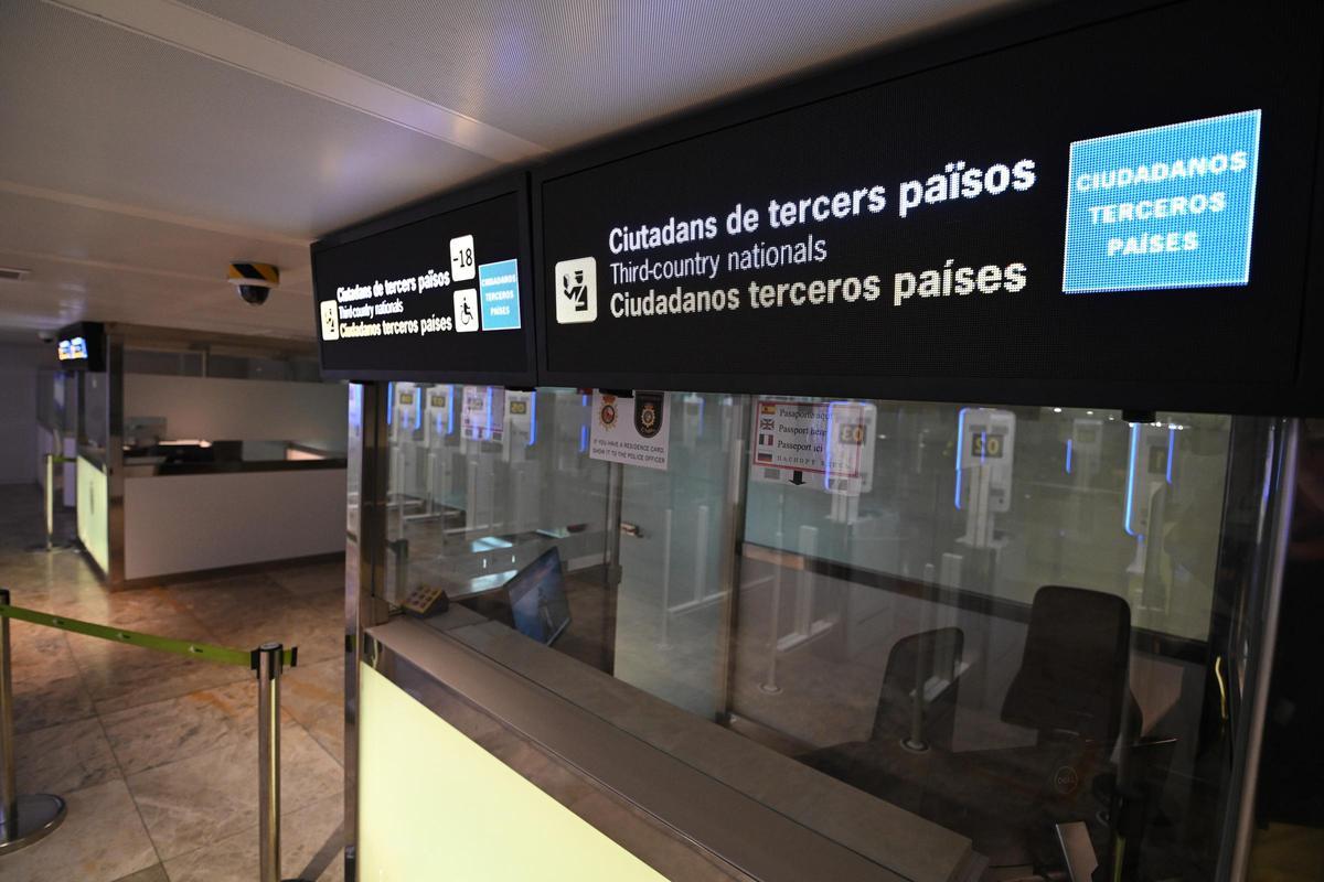 El área del aeropuerto reservada a ciudadanos de terceros países.