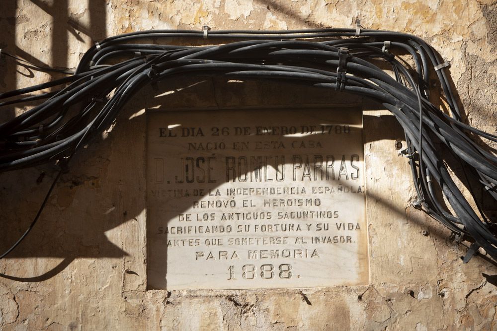 Estado de la casa natal de José Romeu i Parras, el héroe saguntino de la Guerra de la Independencia