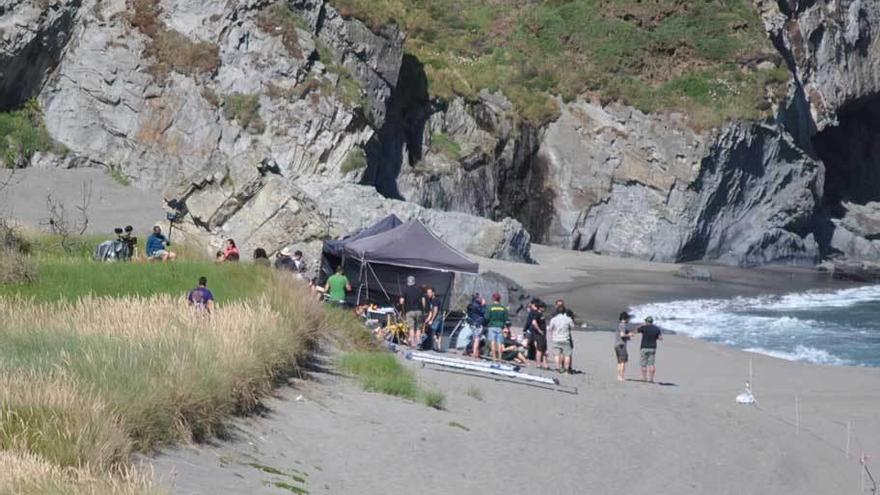 La playa naviega de Frexulfe, escenario de &quot;Marrowbone&quot;