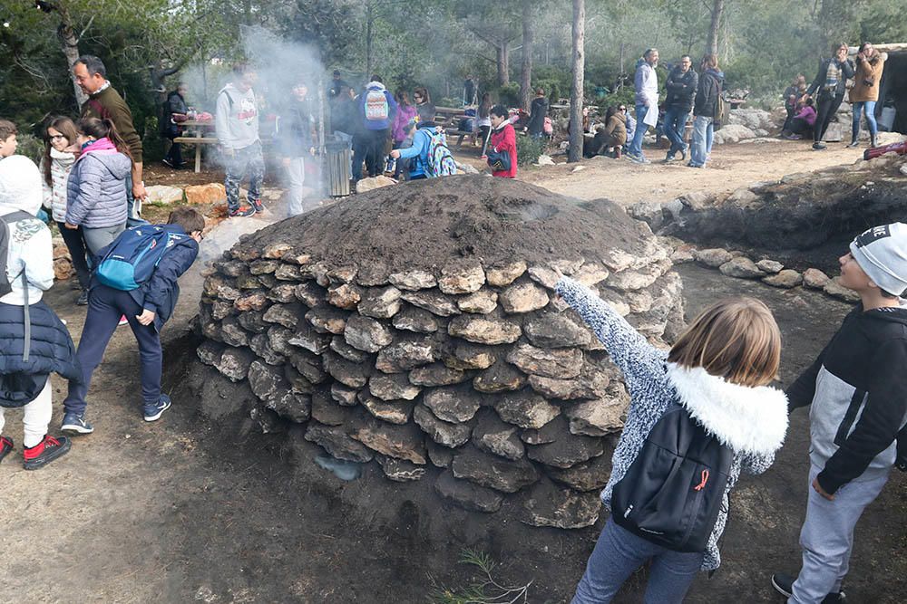 Los colegios de Sant Antoni inauguraron ayer esta fiesta al aire libre que continúa todo el fin de semana.