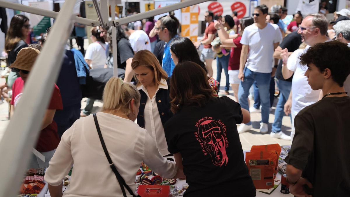 Bernabé en el mercadillo
