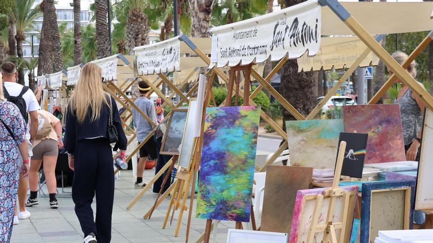 El arte toma las calles de Sant Antoni: 24 artistas convierten el Passeig de ses Fonts en una galería al aire libre