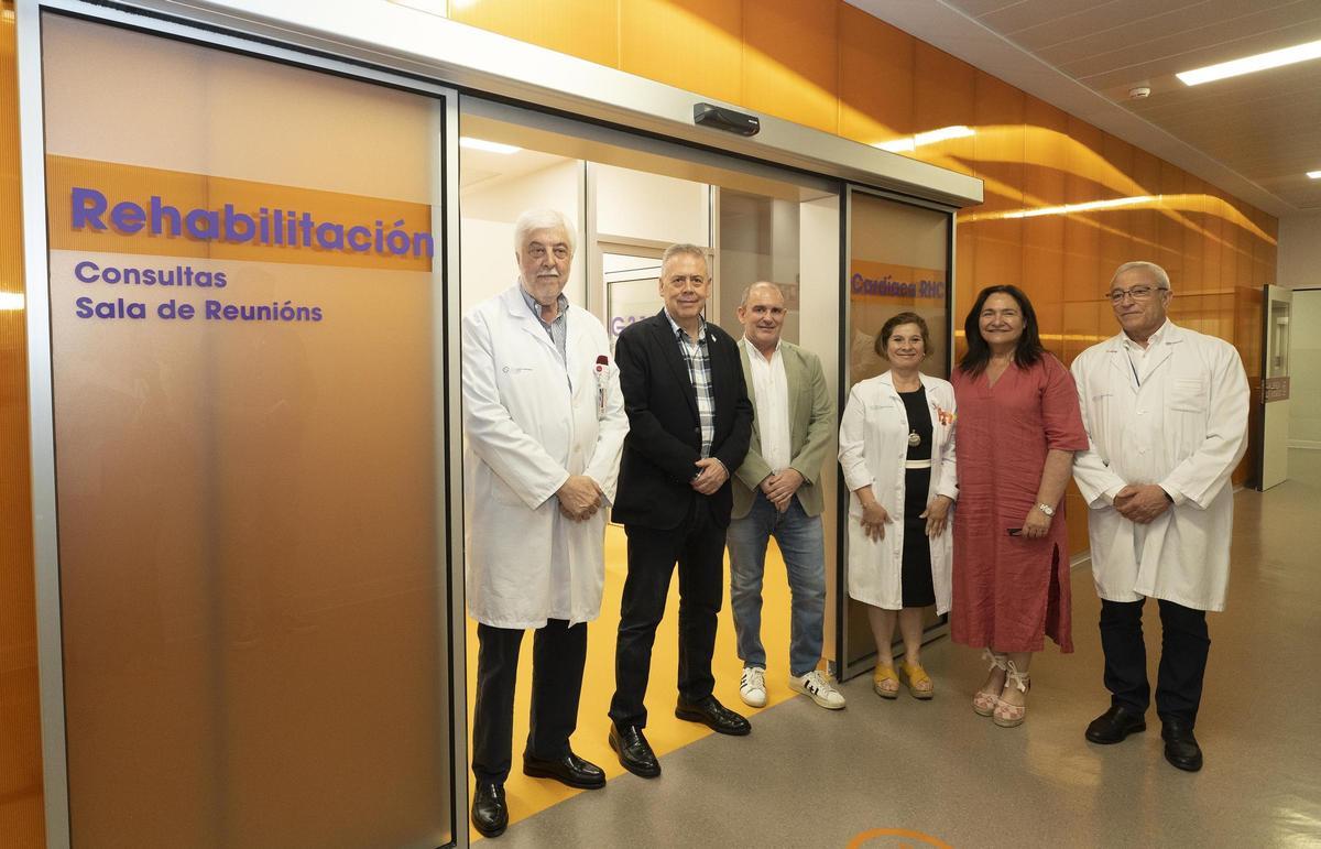 Desde la izq., Andrés Íñiguez, Antonio Gómez Caamaño, Alfredo Silva, Marisol Bravo, Ana Ortiz y Javier Puente.
