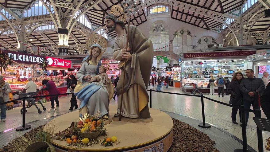 El Mercado Central inaugura un nuevo belén municipal