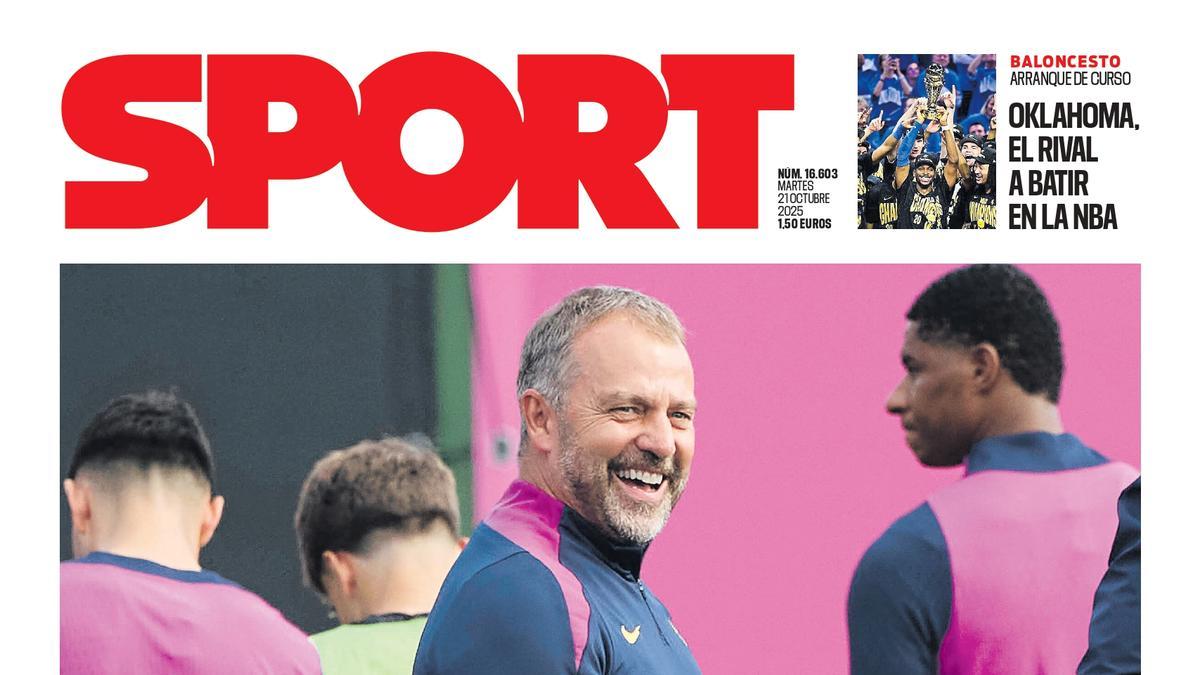 Esta es la portada de SPORT de hoy martes, 21 de octubre de 2025