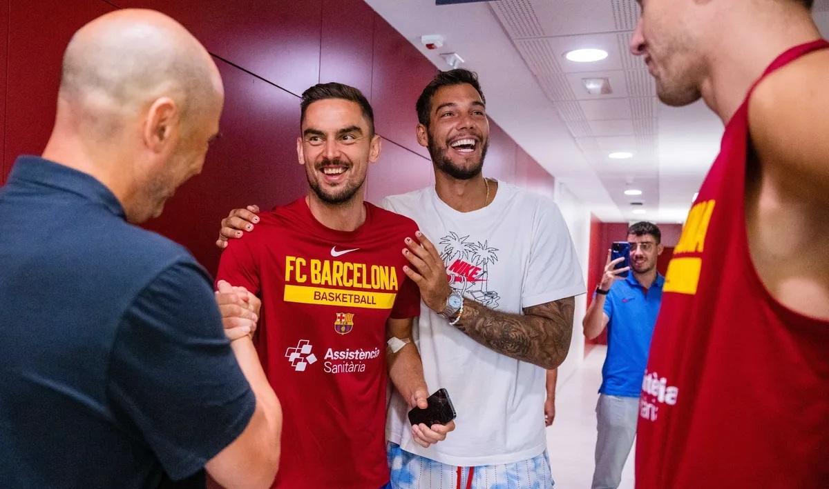 Buen ambiente en la primera jornada de trabajo de Joan Peñarroya con sus nuevos jugadores