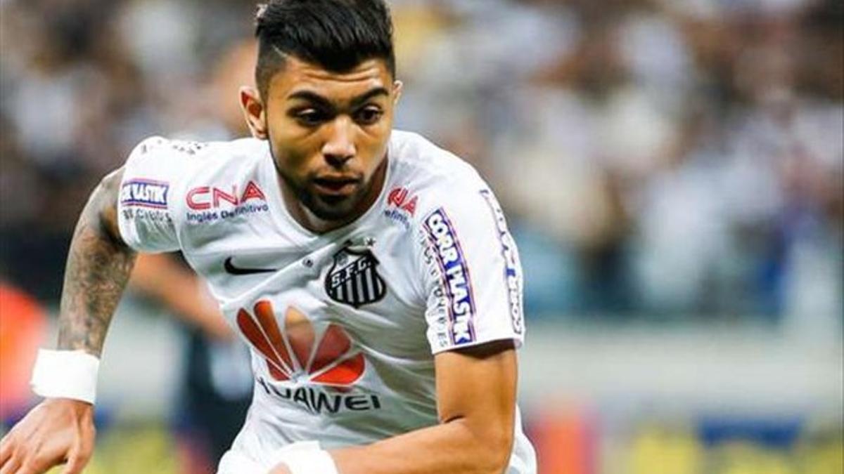 Gabigol fue protagonista en el Santos-Ponte Preta