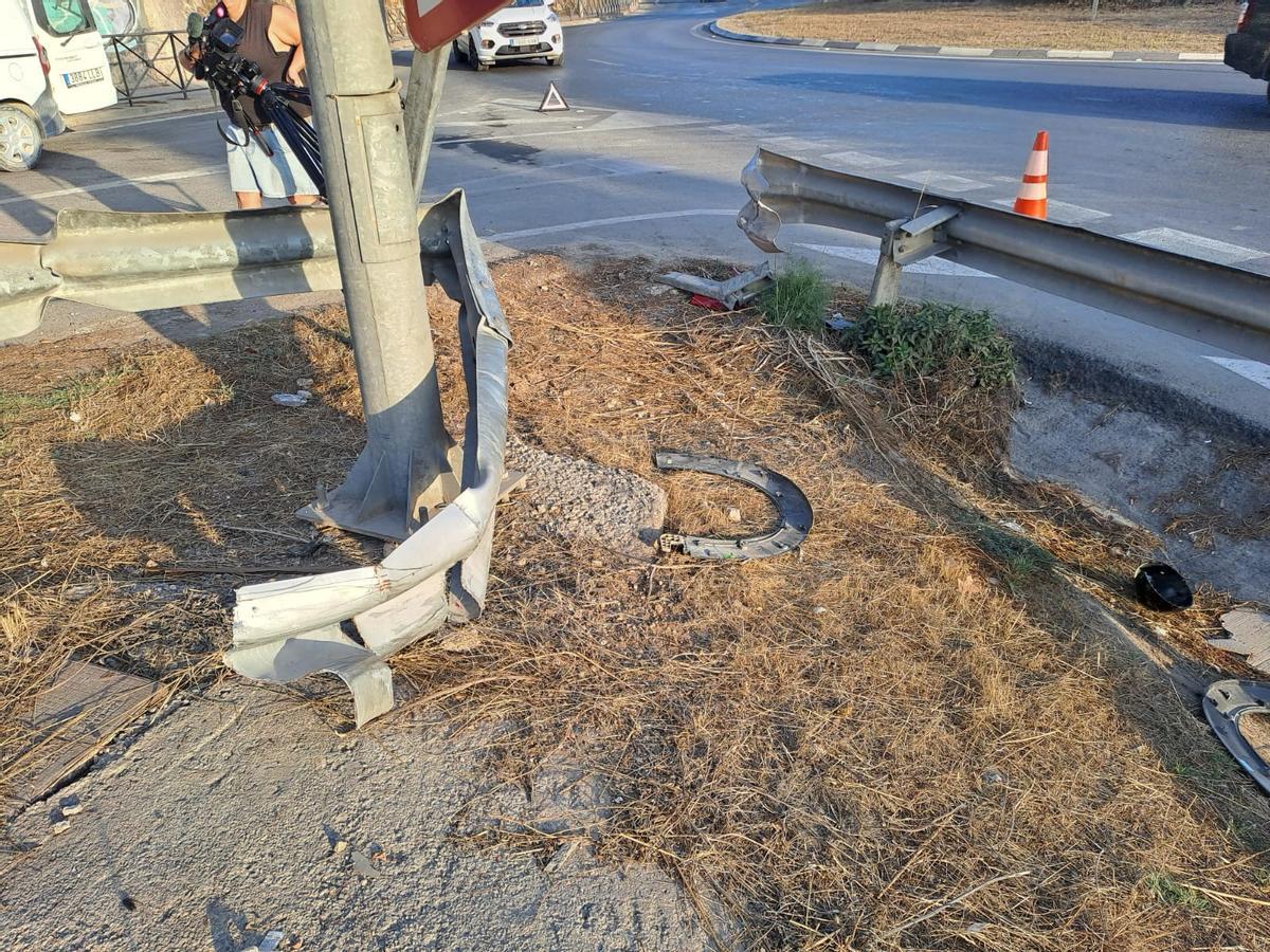 Estas son todas las fotos del accidente de tráfico cerca de Sant Rafel
