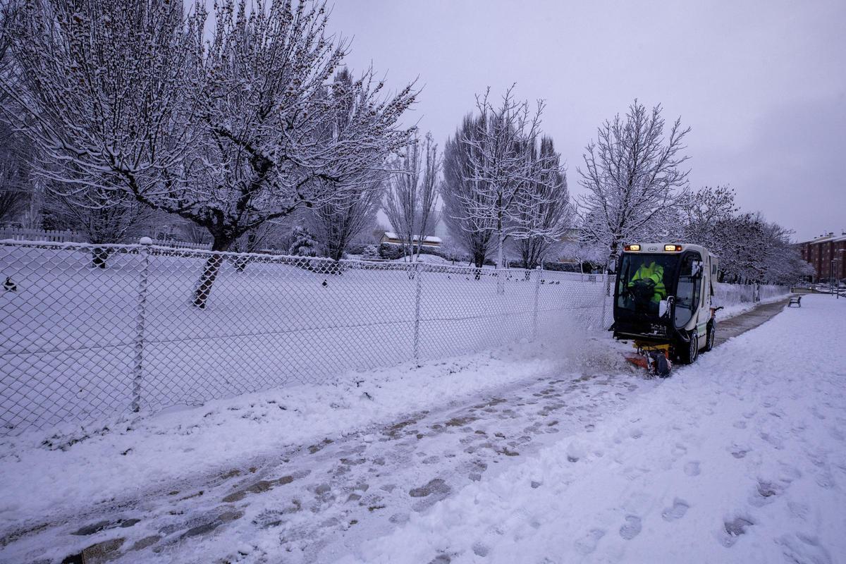 Nieve en Ávila.