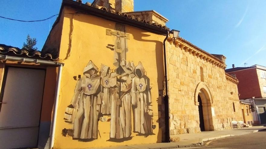 Una procesión hecha mural