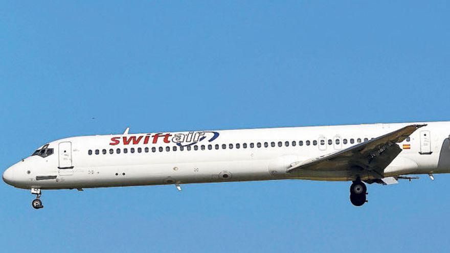 Un MD83 de Swiftair como el que se estrelló en Mali.