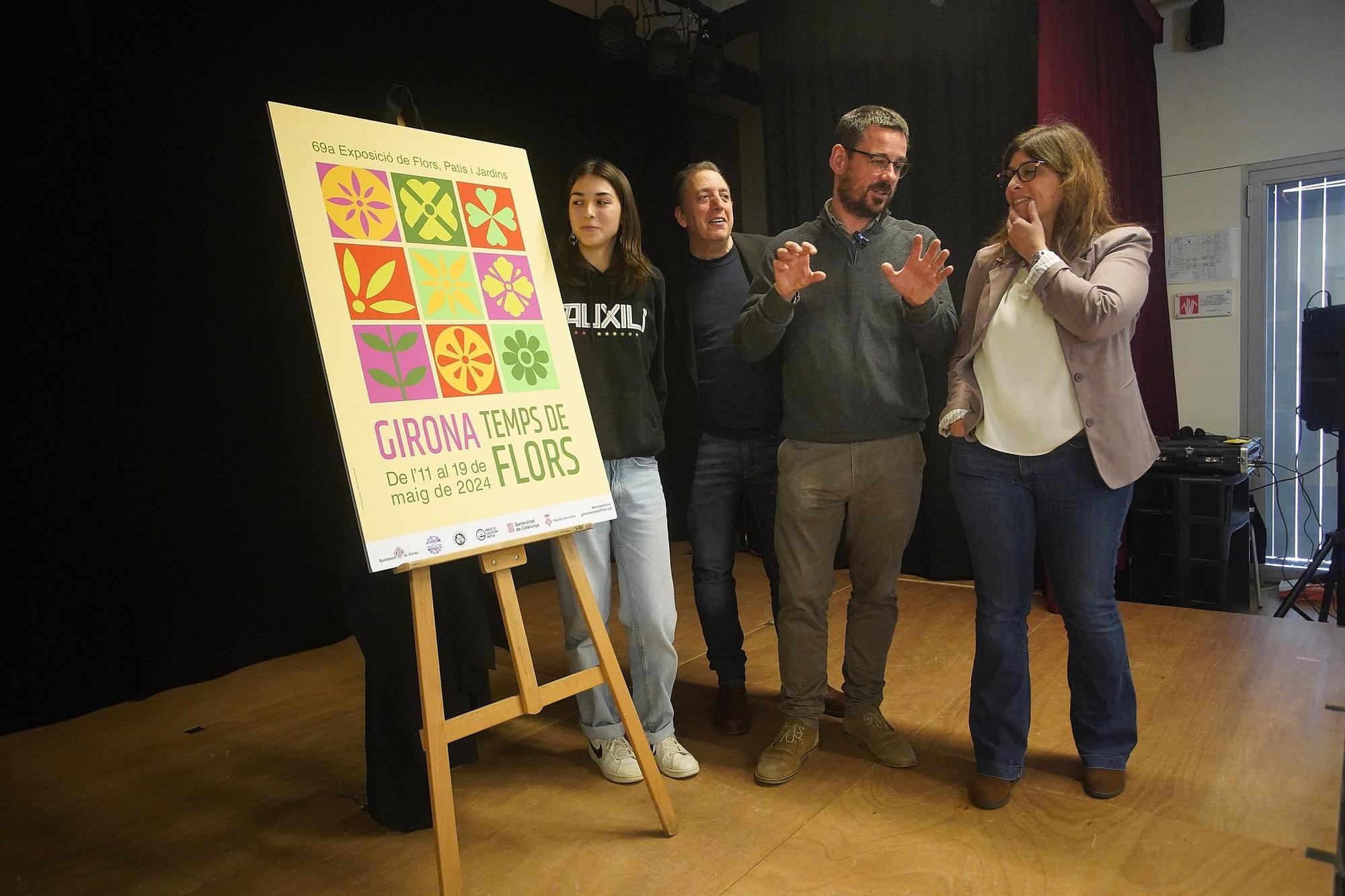 Presentació del cartell Girona, Temps de Flors 2024