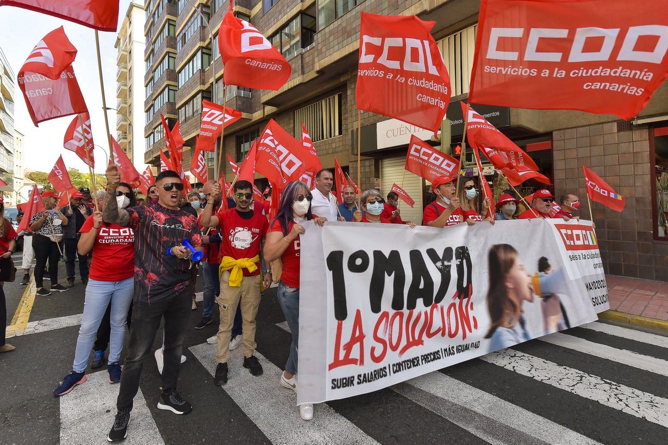 Manifestación del 1 de Mayo en Las Palmas de Gran Canaria (01/05/22)