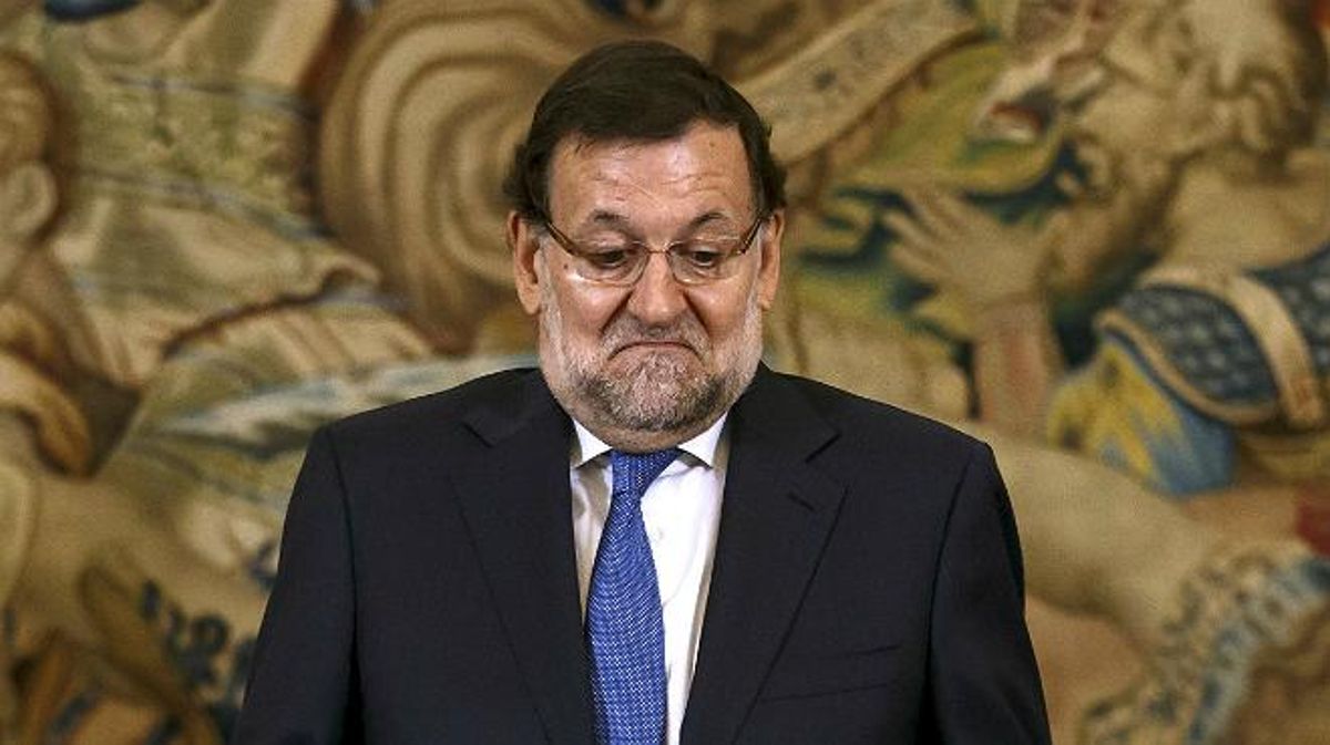 Les ganyotes de Rajoy al ser preguntat pels canvis a l’Executiu.