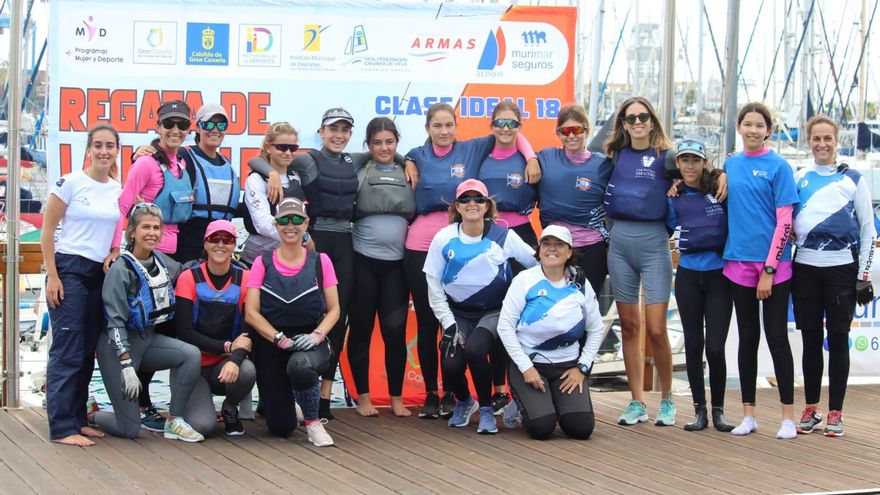 Cristina Martínez Doreste, provisional leader of the 2nd Equality Regatta