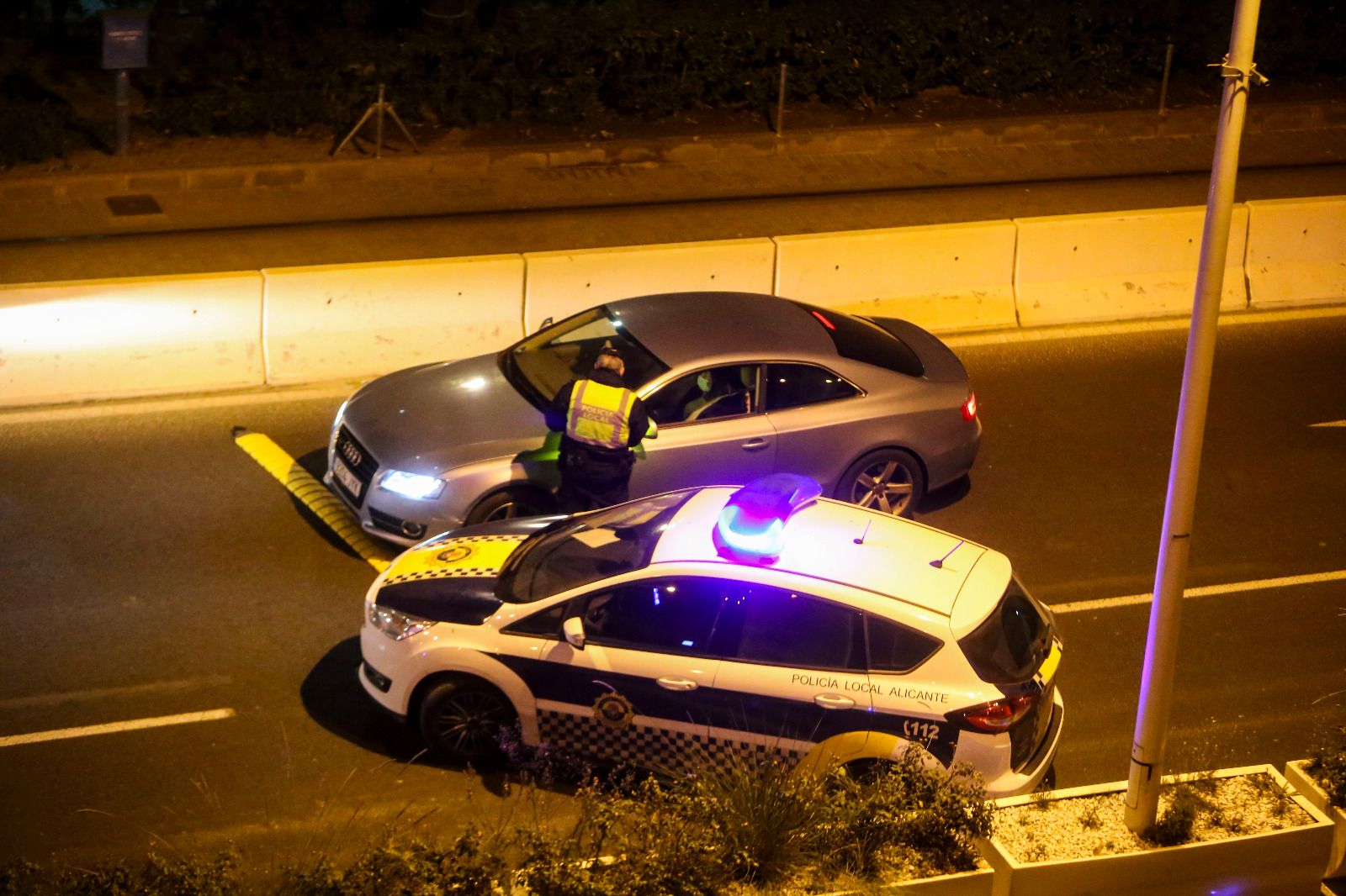 Alicante, vacía durante la Nochevieja del año Covid