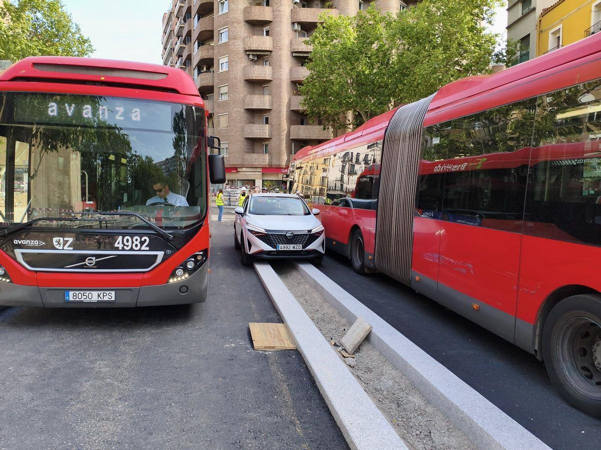 Pruebas de carga en la plaza San Miguel.