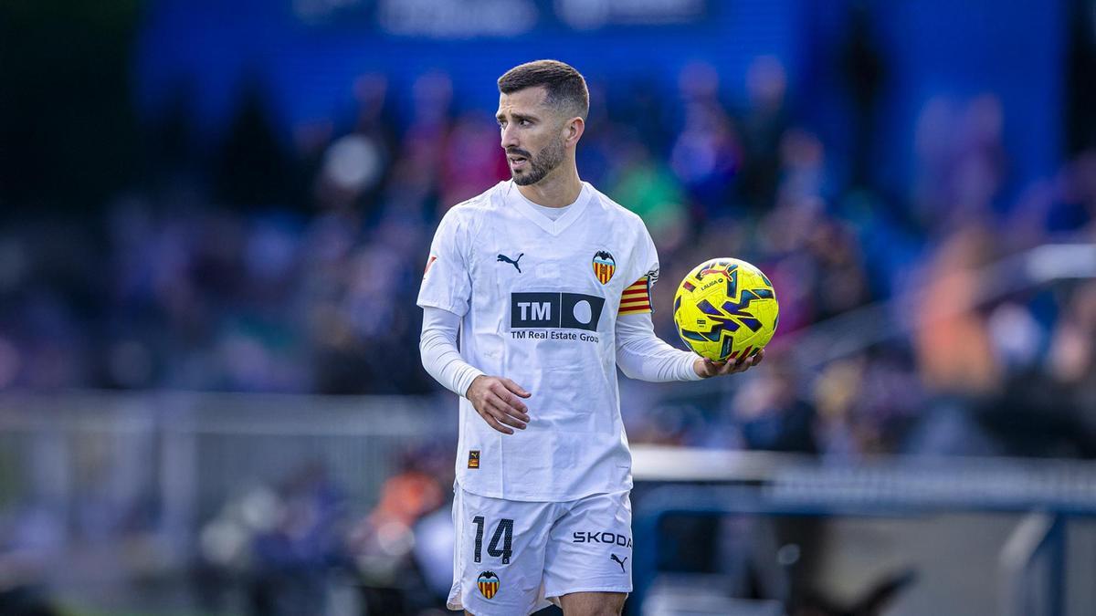 José Luis Gayà, en el partido del domingo ante el Getafe